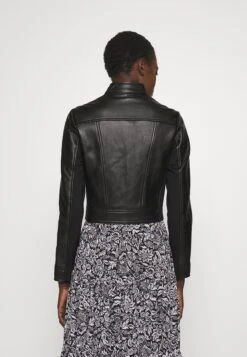 MICHAEL Michael Kors Ponti Combo - Leren Jas - Black -Farfetch Winkel 02d5c1fe97664a149293e56384e3d286