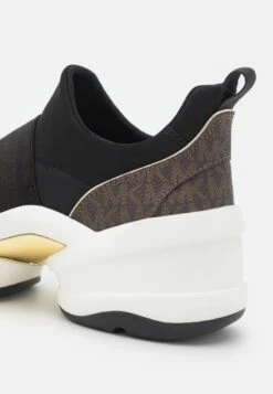 MICHAEL Michael Kors Olympia- Sneakers Laag - Black/Brown -Farfetch Winkel 0358954622c142379d7ea19ee097c909