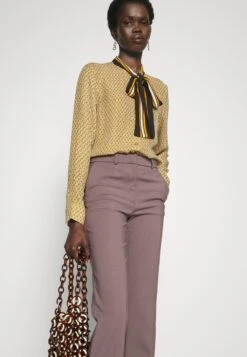 MICHAEL Michael Kors Lattice Logo Bow Blouse - Blouse - Marigold -Farfetch Winkel 06899d737a6a46099aa8eca8c0c7abcd