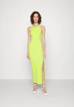 MICHAEL Michael Kors Tank Side Slit Maxi- Jurk - Brt Limeade