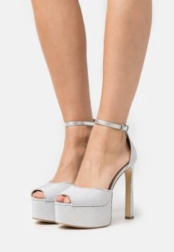 MICHAEL Michael Kors Martina- Sandalen Met Hoge Hak - Silver