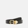 MICHAEL Michael Kors Reversible Belt - Riem - Black Logo/Gold