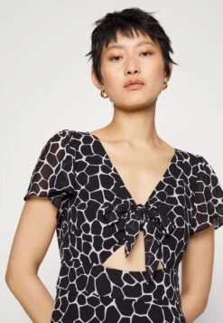 MICHAEL Michael Kors Nubian Giraffe Tie - Jurk - Black/White -Farfetch Winkel 0a25a9d8e5f94f8a9d1dbfffe81aaa6e