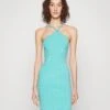 MICHAEL Michael Kors Dot Halter Dress - Etui-Jurk - Turquoise -Farfetch Winkel 0e19ff7f36b04abb82634b53759bf6ae