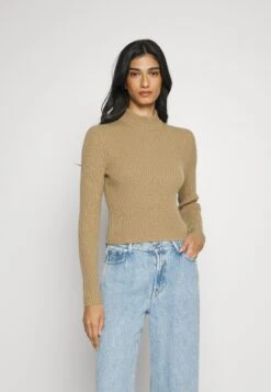 MICHAEL Michael Kors Mock Crop- Trui - Dark Camel