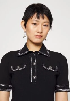 MICHAEL Michael Kors Eco Pop Button - Gebreide Jurk - Black 11 MICHAEL Michael Kors Eco Pop Button - Gebreide Jurk - Black -Farfetch Winkel 131ca5232adc4cdd8300d0f51a3f9f08