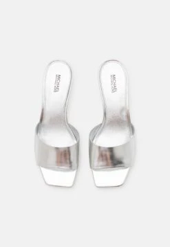 MICHAEL Michael Kors Amal Kitten Sandal - Muiltjes Met Hak - Silver -Farfetch Winkel 1a8577386872469bb4c97605e9f941f8