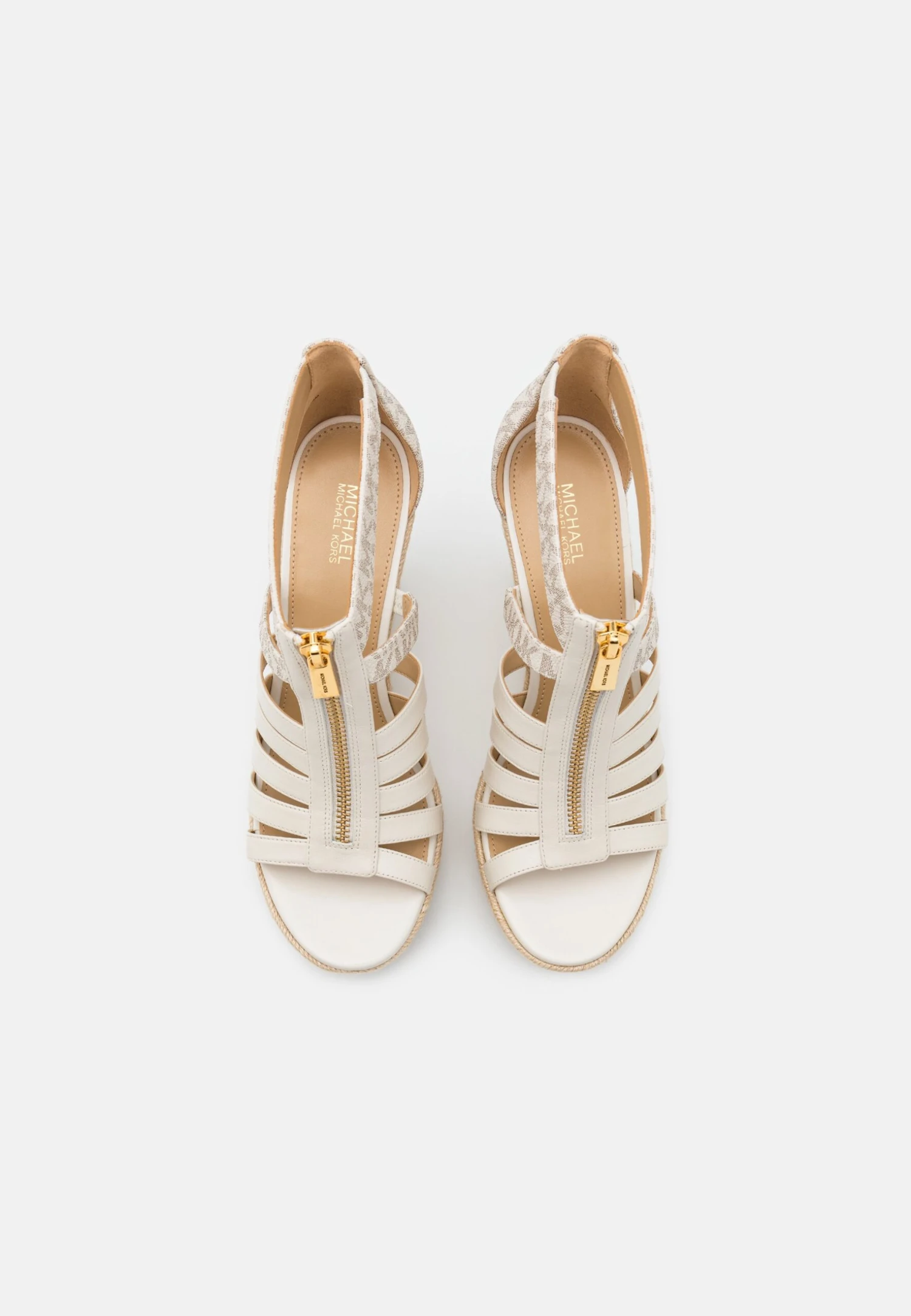 MICHAEL Michael Kors Bradley Wedge - Sandalen Met Hoge Hak - Vanilla 7 MICHAEL Michael Kors Bradley Wedge - Sandalen Met Hoge Hak - Vanilla - Afbeelding 5