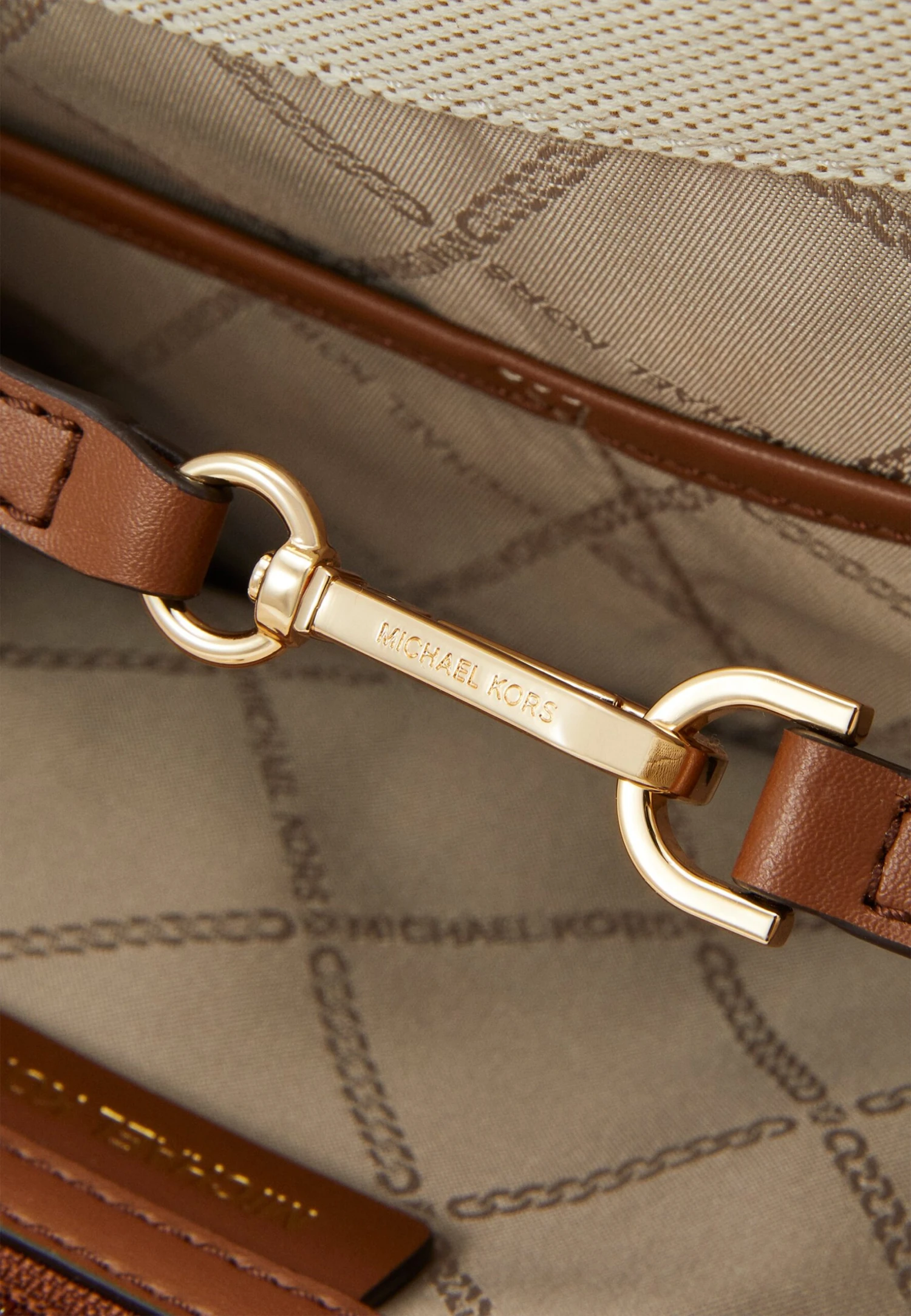 MICHAEL Michael Kors Talia Grab Tote - Handtas - Natural/Luggage 6 MICHAEL Michael Kors Talia Grab Tote - Handtas - Natural/Luggage - Afbeelding 4