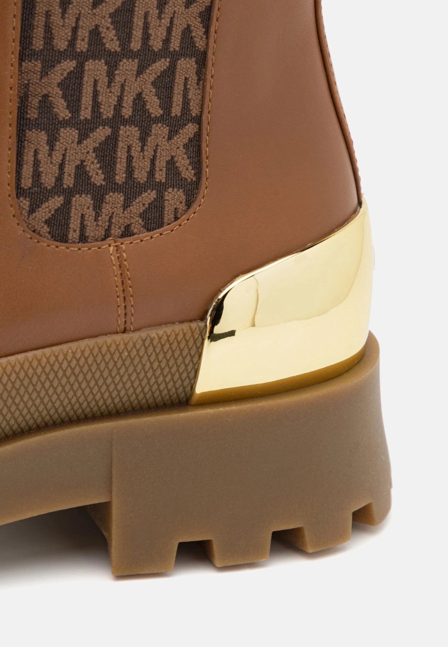 MICHAEL Michael Kors Rowan - Enkellaarsjes Met Plateauzool - Luggage 9 MICHAEL Michael Kors Rowan - Enkellaarsjes Met Plateauzool - Luggage - Afbeelding 7