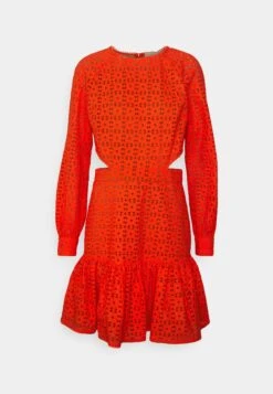 MICHAEL Michael Kors Eyelet Cut Out Mini- Cocktailjurk - Optic Orange 12 MICHAEL Michael Kors Eyelet Cut Out Mini- Cocktailjurk - Optic Orange -Farfetch Winkel 258530f5c5754b32874aaad0effb5214