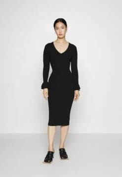 MICHAEL Michael Kors Ruffle Cuff- Cocktailjurk - Black