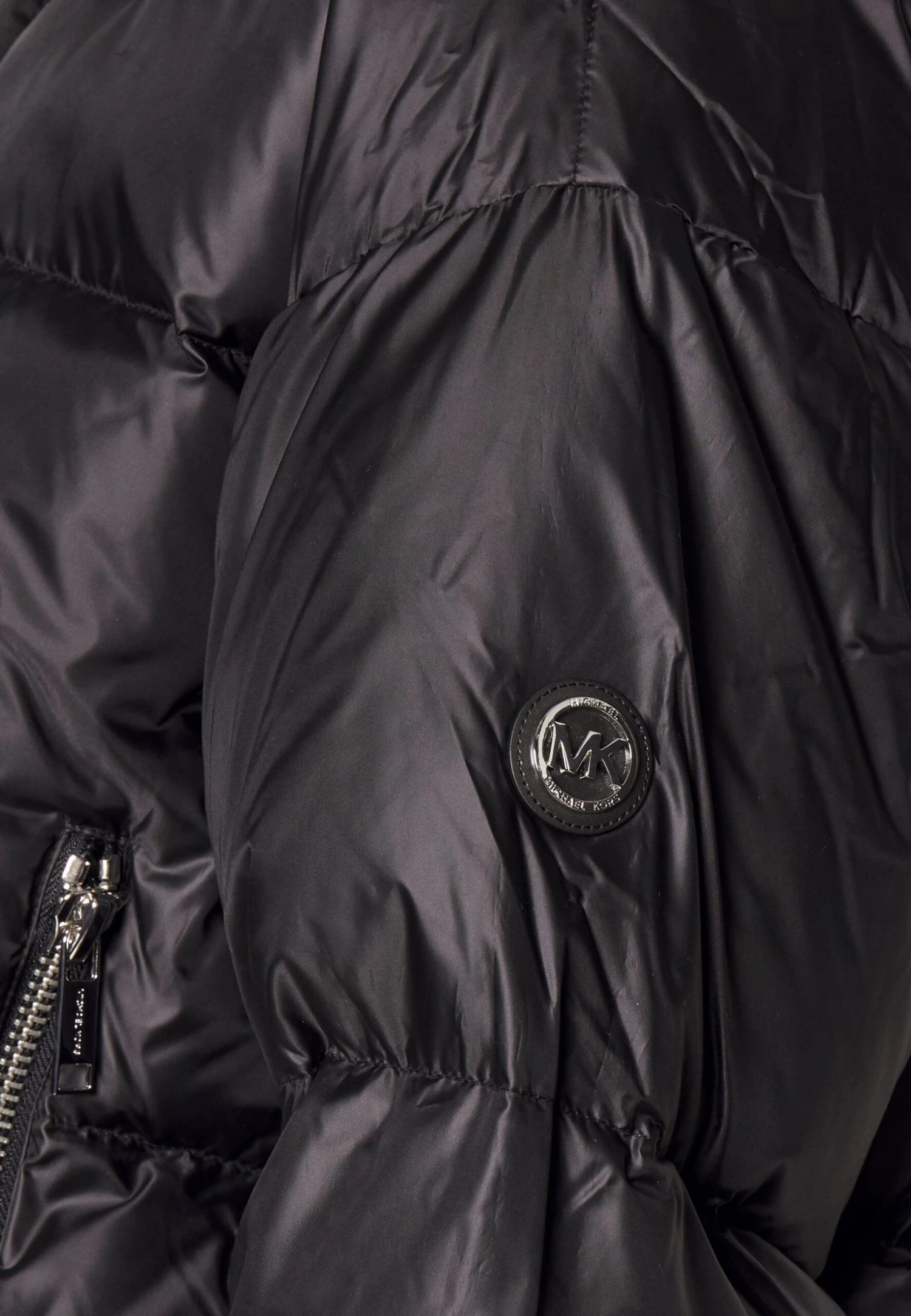 MICHAEL Michael Kors Cropd Solid Eco - Gewatteerde Jas - Black 8 MICHAEL Michael Kors Cropd Solid Eco - Gewatteerde Jas - Black - Afbeelding 6