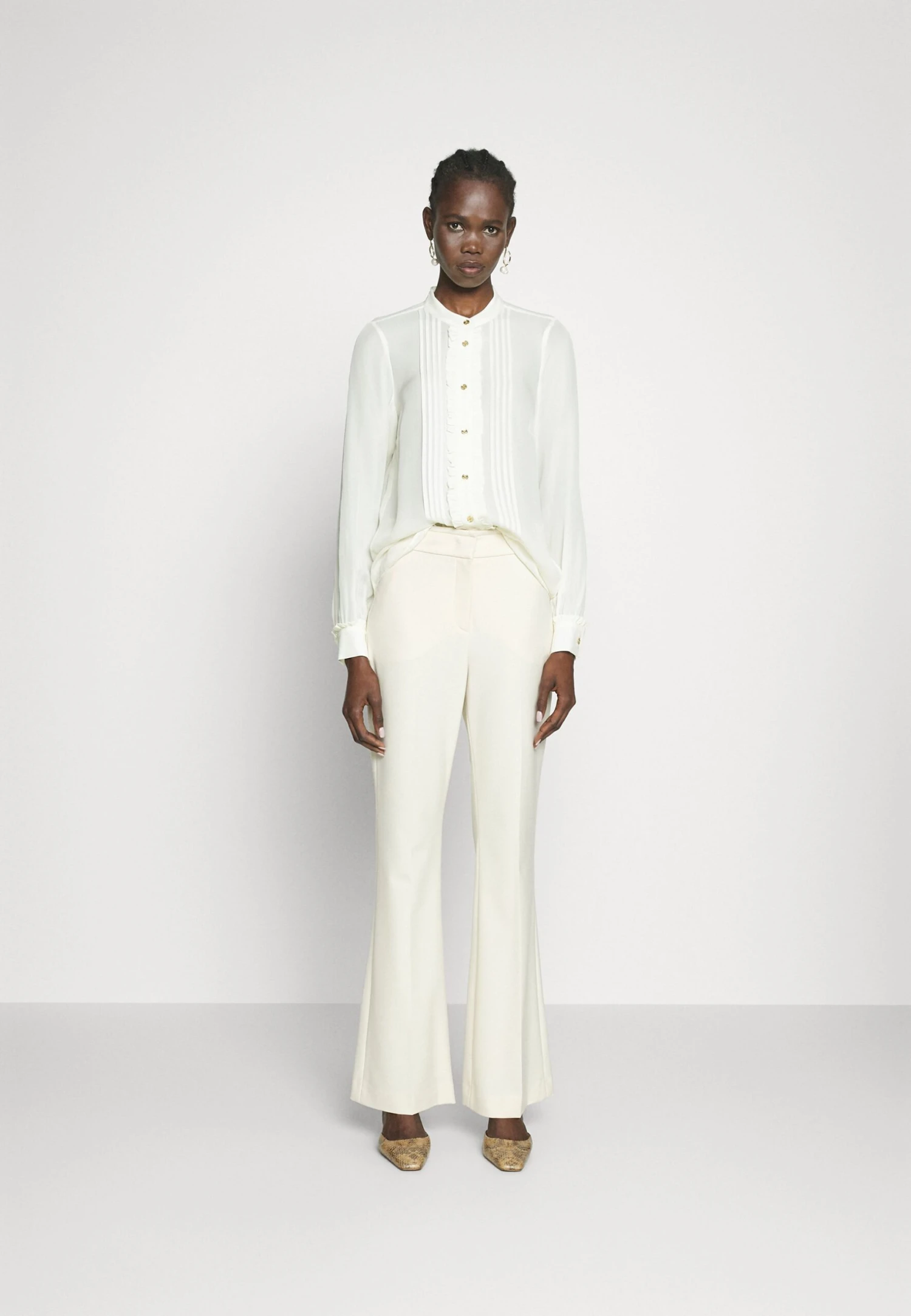 MICHAEL Michael Kors Button Down Blouse - Blouse - Bone 4 MICHAEL Michael Kors Button Down Blouse - Blouse - Bone - Afbeelding 2