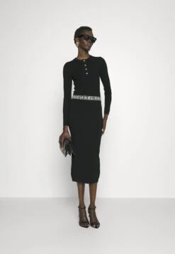 MICHAEL Michael Kors Tape Midi Skirt - Kokerrok - Black -Farfetch Winkel 3633866dfe6b4314a1bd6b3ca20f6a3b