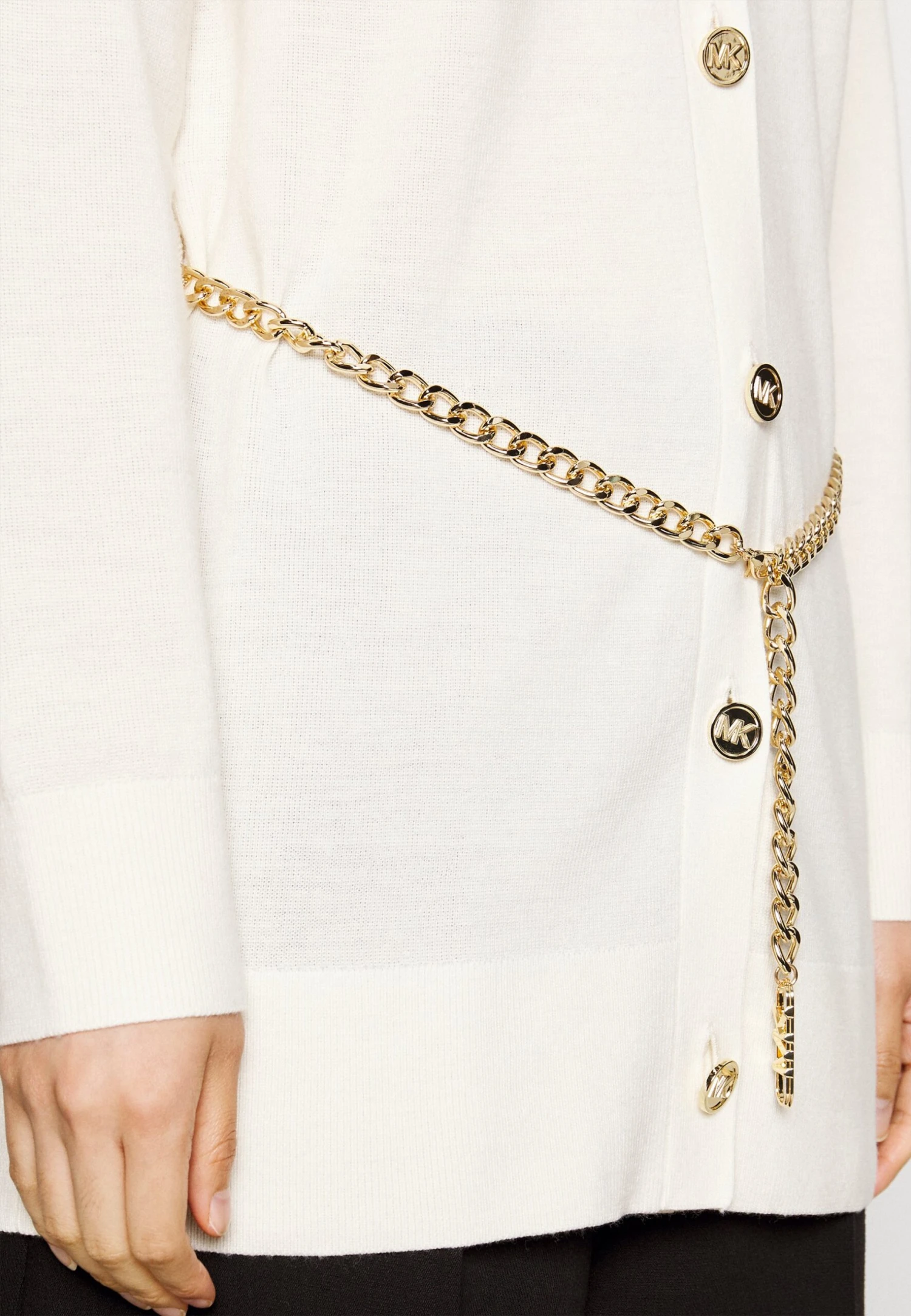 MICHAEL Michael Kors Empire Chain Belt- Vest - Bone 7 MICHAEL Michael Kors Empire Chain Belt- Vest - Bone - Afbeelding 5