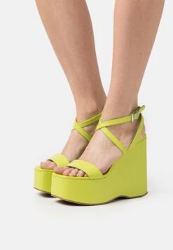 MICHAEL Michael Kors Paola Wedge - Sandalen Met Plateauzool - Limeade
