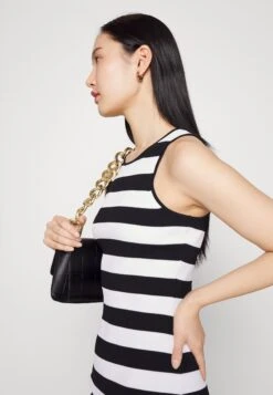 MICHAEL Michael Kors Stripe Mini Tank - Etui-Jurk - Black/White -Farfetch Winkel 3c6442d743a84c71956ffcb4e3a1b365