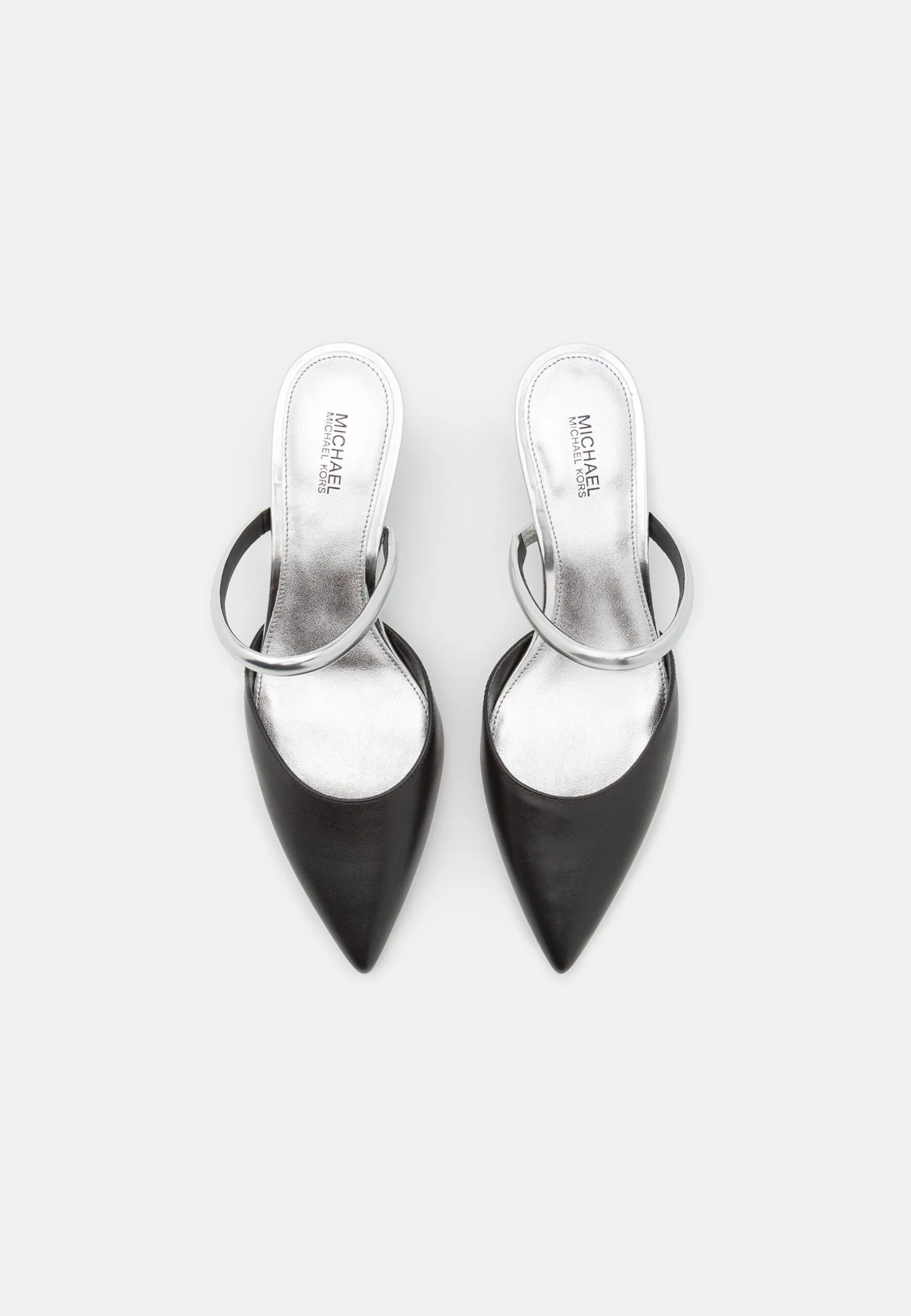 MICHAEL Michael Kors Jessa Mule Kitten - Muiltjes Met Hak - Black/Silver 7 MICHAEL Michael Kors Jessa Mule Kitten - Muiltjes Met Hak - Black/Silver - Afbeelding 5