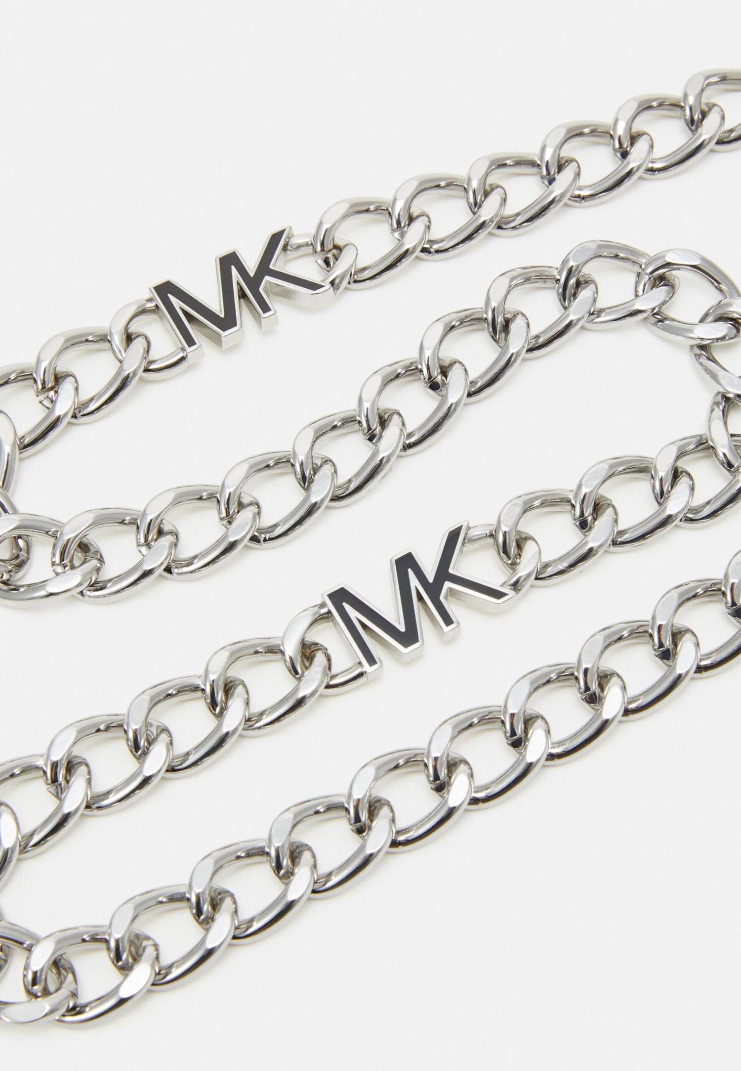 MICHAEL Michael Kors Chain Belt With Enamel - Tailleriem - Silver-Coloured/Black 5 MICHAEL Michael Kors Chain Belt With Enamel - Tailleriem - Silver-Coloured/Black - Afbeelding 3