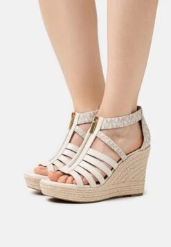 MICHAEL Michael Kors Bradley Wedge - Sandalen Met Hoge Hak - Vanilla