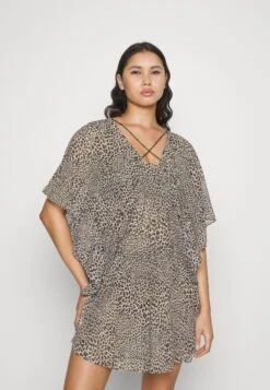 Farfetch Winkel 7 MICHAEL Michael Kors Abstract Caftan Cover Up - Strandaccessoire - Khaki