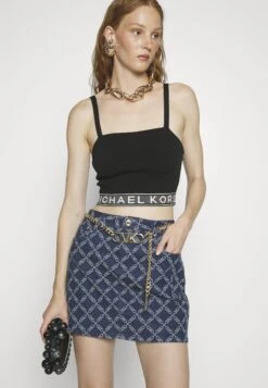 MICHAEL Michael Kors Chain Skirt - Jeansrok - Indigo Rinse -Farfetch Winkel 57977213fc8d46a5bcf98eb94a3c36ba