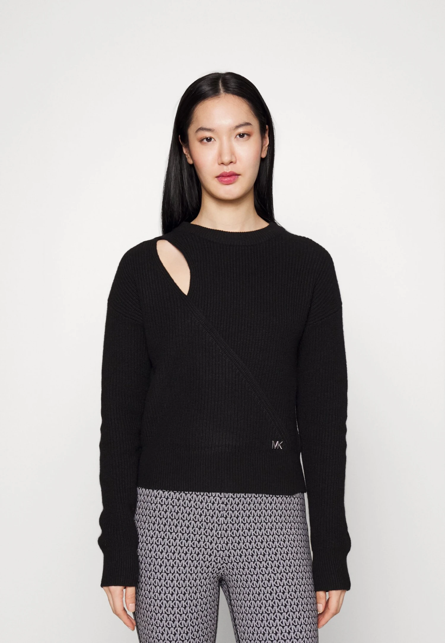 MICHAEL Michael Kors Key Hole Cutout - Trui - Black 3 MICHAEL Michael Kors Key Hole Cutout - Trui - Black