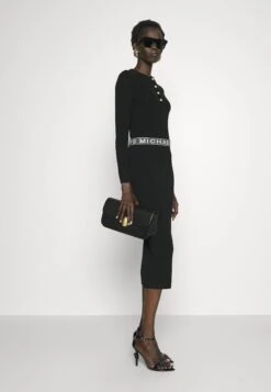 MICHAEL Michael Kors Tape Midi Skirt - Kokerrok - Black -Farfetch Winkel 5b6268cf52924860983aa0d72c589431