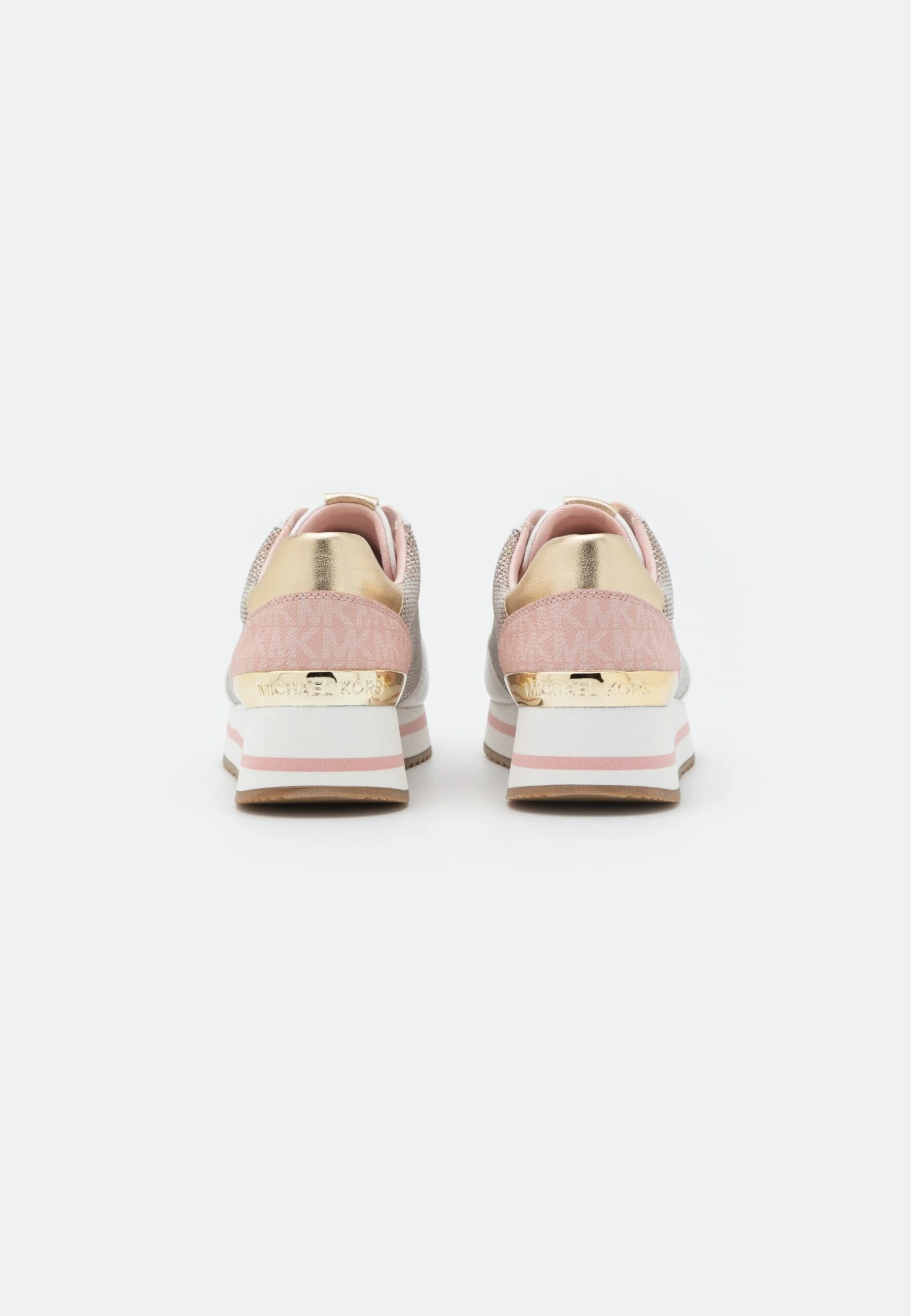 MICHAEL Michael Kors Monique Trainer - Sneakers Laag - White/Gold 6 MICHAEL Michael Kors Monique Trainer - Sneakers Laag - White/Gold - Afbeelding 4