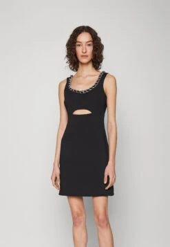 MICHAEL Michael Kors Tank Cutout Chain- Jerseyjurk - Black