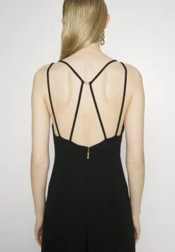 MICHAEL Michael Kors Solid Strappy Midi Dress - Cocktailjurk - Black -Farfetch Winkel 5fd9793e75a14949bae5ee8d9c967818