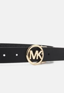 MICHAEL Michael Kors Reversible Belt - Riem - Black/Gold-Coloured -Farfetch Winkel 612036b0f9884dbbad847aa66e6e3ed0