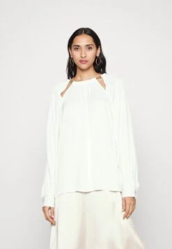 MICHAEL Michael Kors Chain Cut Out Top - Blouse - White