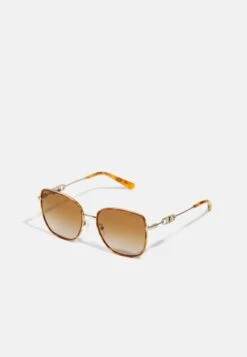 Michael Kors Empire Square- Zonnebril - Light Gold / Amber Tortoise