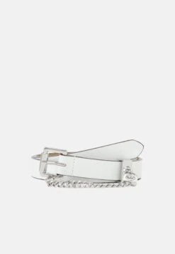 MICHAEL Michael Kors Chain Belt - Riem - Optic White/Silver-Coloured