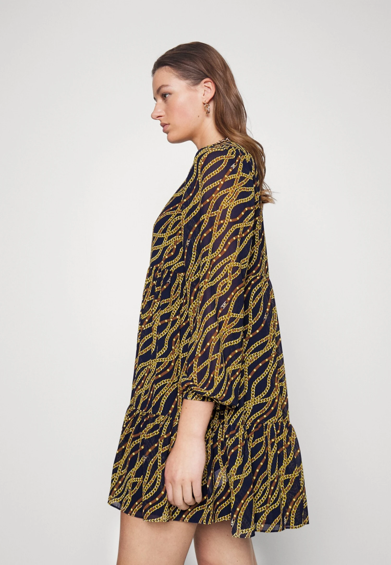 MICHAEL Michael Kors Bias Chain Tenty- Jurk - Midnightblue 6 MICHAEL Michael Kors Bias Chain Tenty- Jurk - Midnightblue - Afbeelding 4