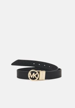 MICHAEL Michael Kors Reversible Belt - Riem - Black/Gold-Coloured