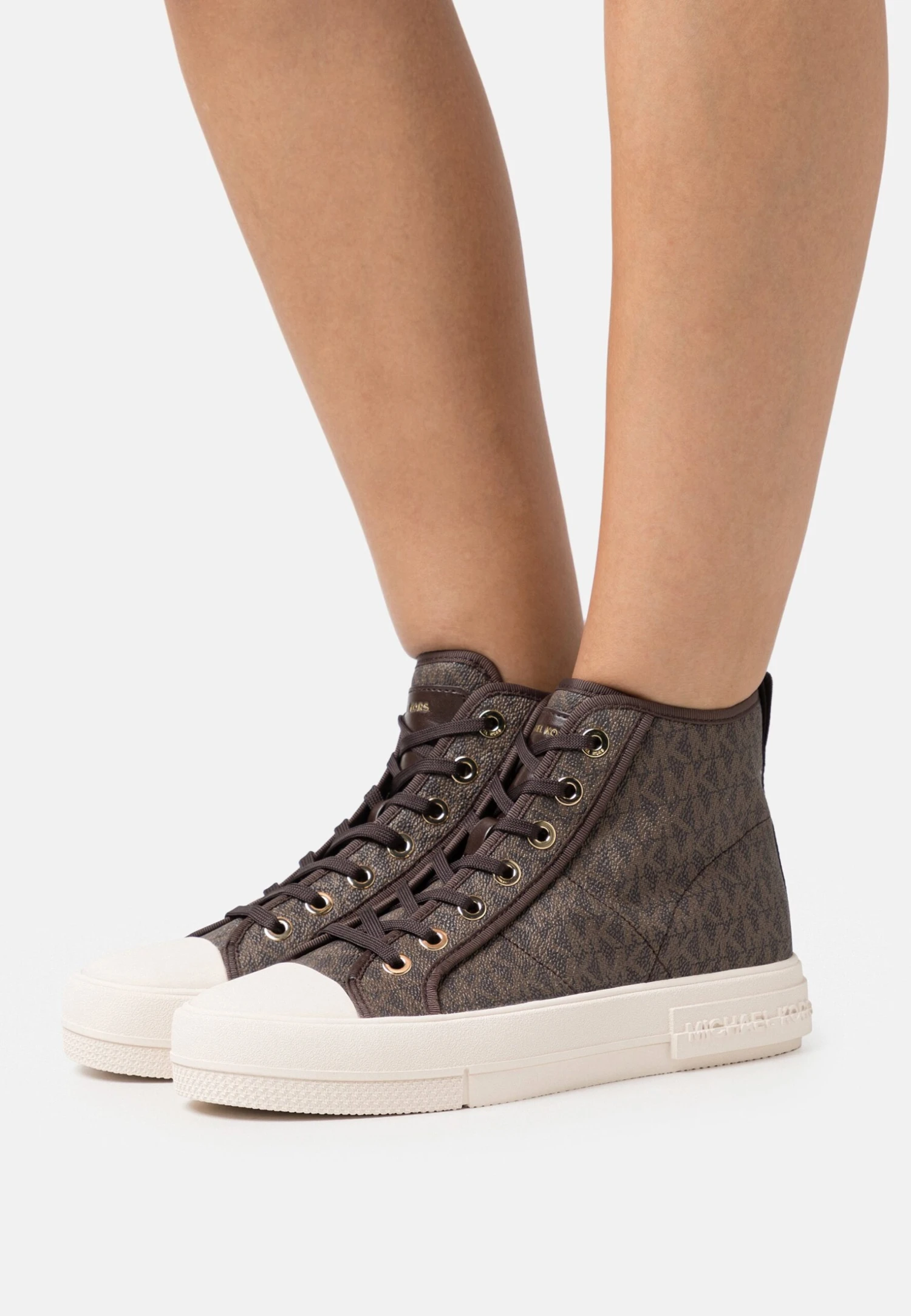 MICHAEL Michael Kors Evy - Sneakers Hoog - Brown 3 MICHAEL Michael Kors Evy - Sneakers Hoog - Brown