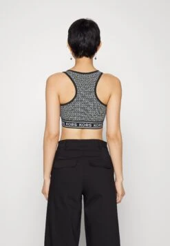 MICHAEL Michael Kors Logo Dot Zip Up- Top - Black/White -Farfetch Winkel 8227d4b0c3934f5cae96a3e69c3f1795