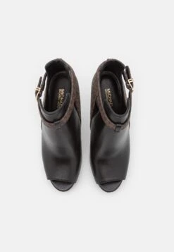 MICHAEL Michael Kors Lawson Open Toe - Enkellaarsjes Met Hoge Hak - Black/Brown -Farfetch Winkel 84042e217671441c950afc5599b984ea