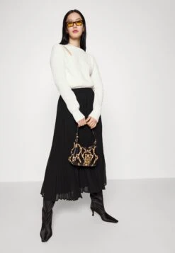 MICHAEL Michael Kors Midi Pleat Skrt - Plooirok - Black -Farfetch Winkel 86ac8a8778ed40d3bab76caee822b7b5