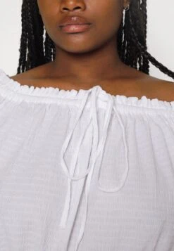 MICHAEL Michael Kors Smocked Blouson - Blouse - White -Farfetch Winkel 8886504ba6824656a7995416a9d6d8cd