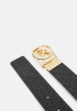 MICHAEL Michael Kors Logo Belt - Riem - Black/Brown/Gold -Farfetch Winkel 8bbcea5f06f3430d818f26baca5625ec
