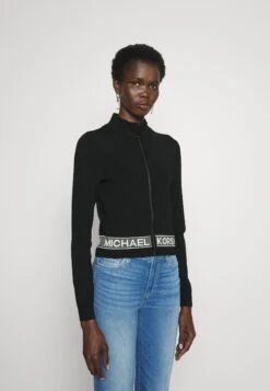 MICHAEL Michael Kors Eco Mock Nk Zip Up - Vest - Black