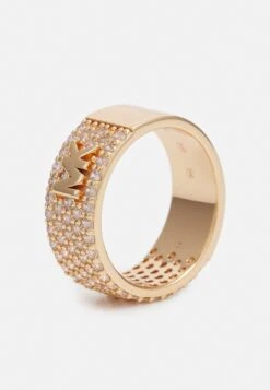 Michael Kors Pavé Logo Band - Ring - Rose Gold-Coloured -Farfetch Winkel 902f49857783444aa5b825c0b4a40beb