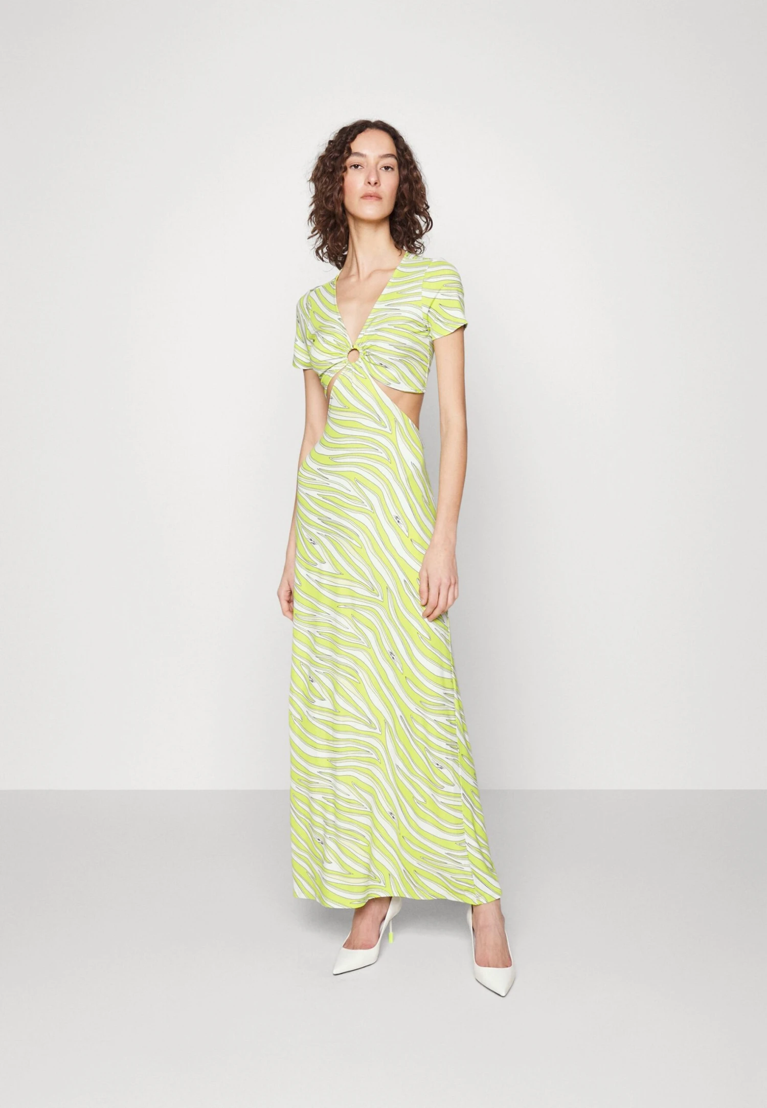 MICHAEL Michael Kors Zebra Oring - Maxi-Jurk - Limeade 3 MICHAEL Michael Kors Zebra Oring - Maxi-Jurk - Limeade