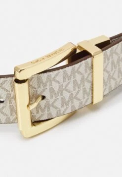 MICHAEL Michael Kors Reversible Belt - Riem - Vanilla/Van -Farfetch Winkel 92d341920e0e43b7a1798532d4874c41