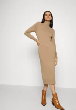MICHAEL Michael Kors Easy Slit Midi - Jurk - Cafe -Farfetch Winkel 96dbd13b082745ecb4f6fe99083b27de