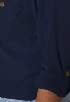 MICHAEL Michael Kors Logo Zip Front Top - Blouse - Midnightblue -Farfetch Winkel 97dc4347474148028ed2b91d5cf934f0